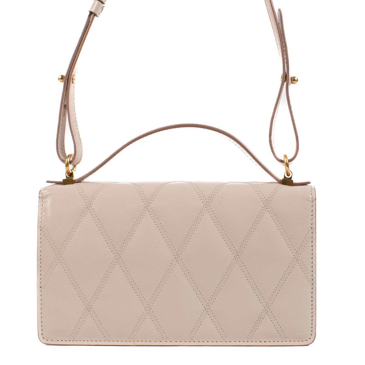Shop safe online at Labellov in Antwerp, Brussels and Knokke this 100% authentic second hand Givenchy Pale Pink Goatskin GV3 Strap Wallet