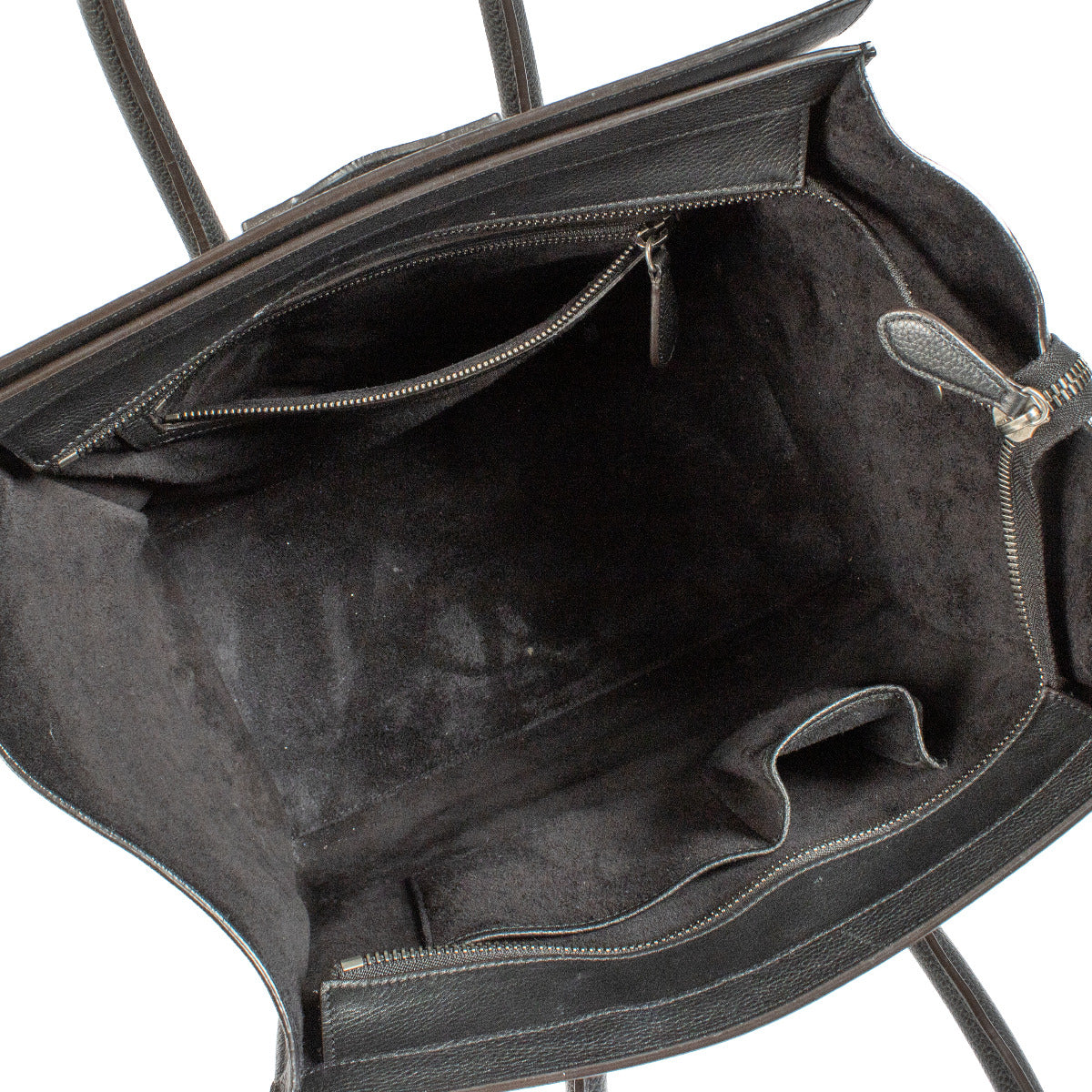 Celine Black Drummed Leather Medium Luggage Bag