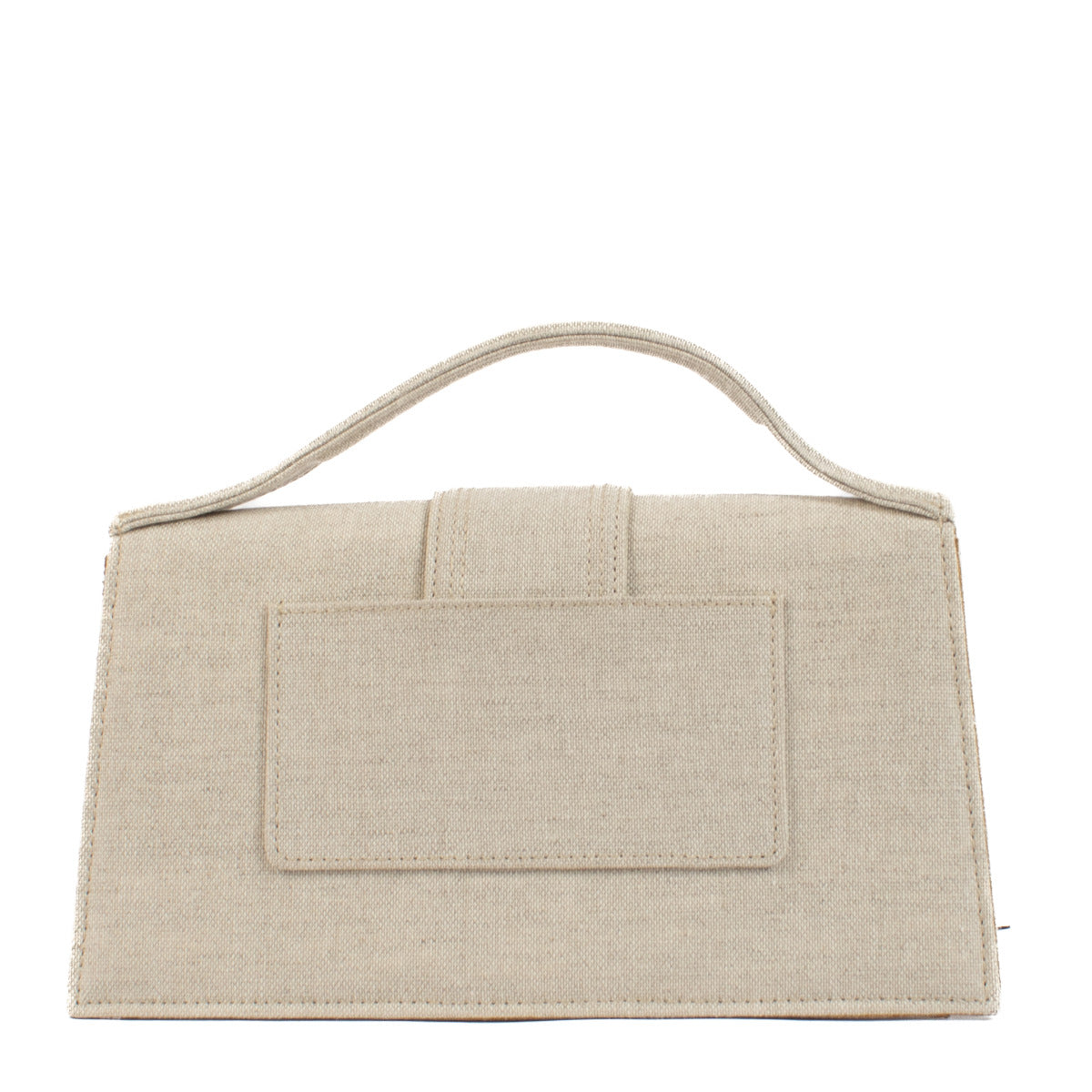 Sac Le Grand Bambino Jacquemus en toile gris-beige clair