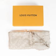 Authentic pre-loved Louis Vuitton Grey Monogram Classic Shawl on Labellov.com