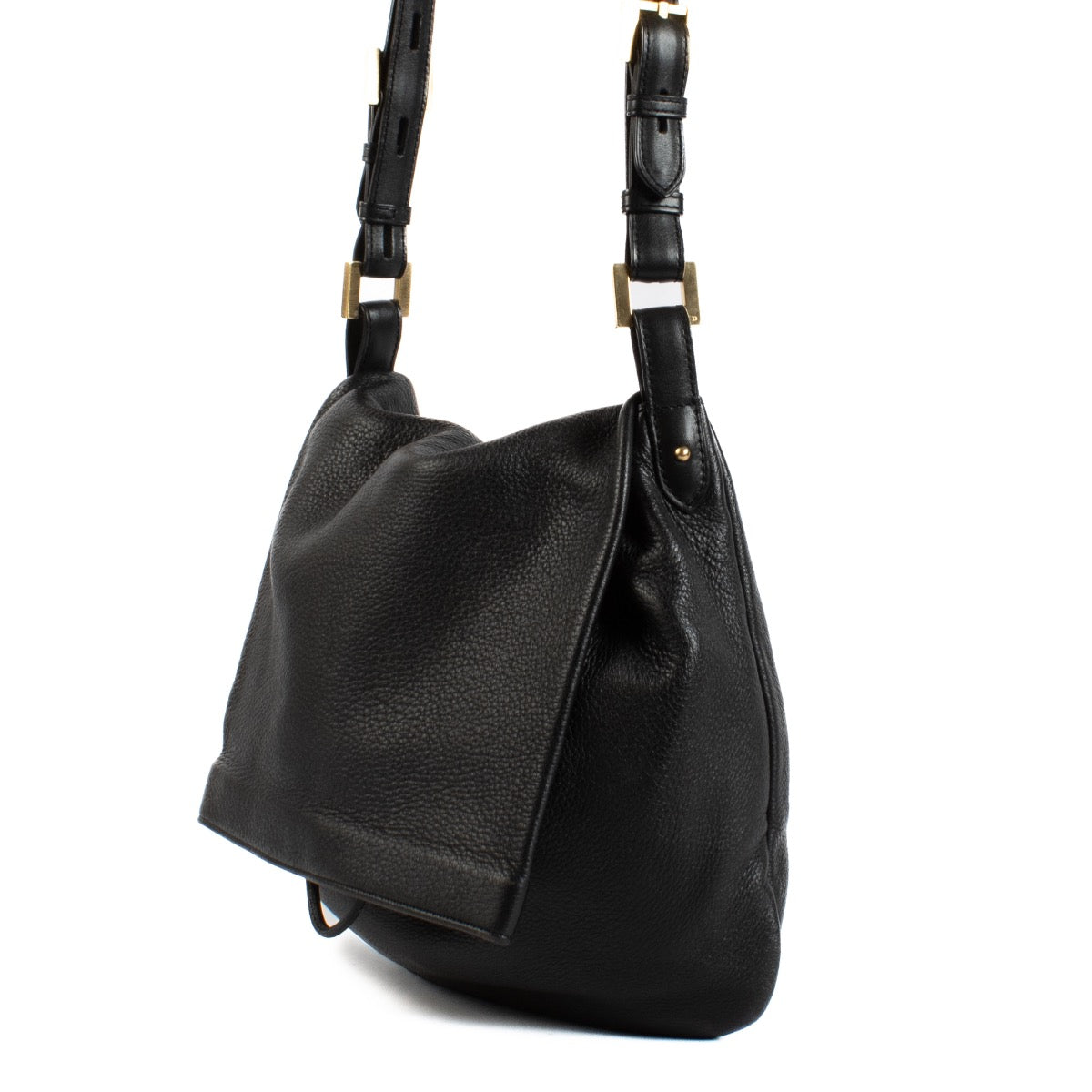 Shop safe online at Labellov in Antwerp, Brussels and Knokke this 100% authentic second hand Delvaux Black Cerf Le Leon PM Shoulder Bag