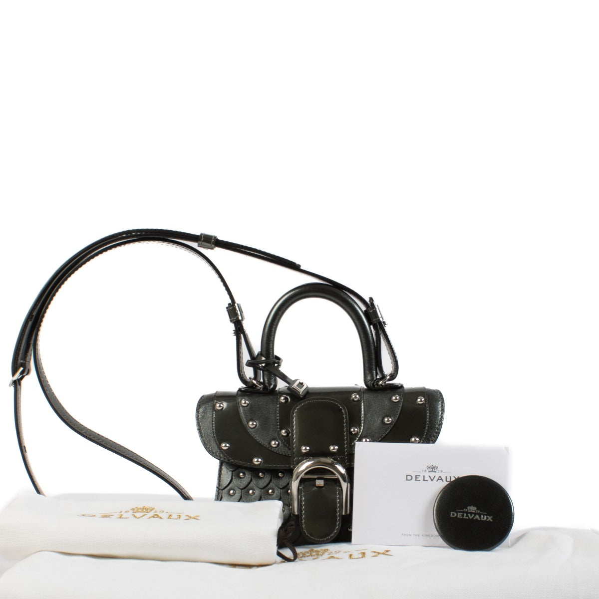 Shop 100% authentic Delvaux Couture Exclusive Collection Brillant Iron Shield Bag at Labellov.com.