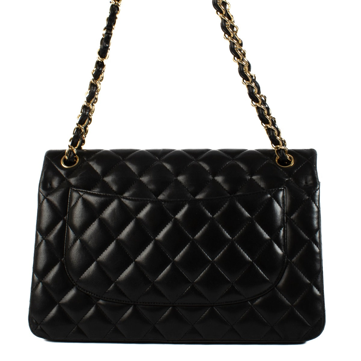 Shop safe online at Labellov in Antwerp, Brussels and Knokke this 100% authentic second hand Chanel Black Lambskin Large Classic Flap Bag