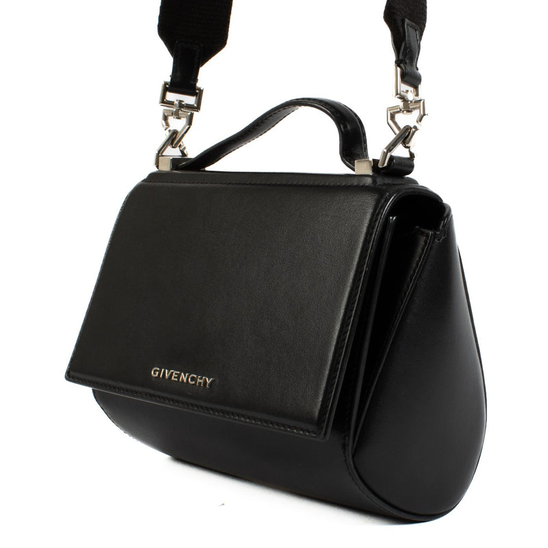 Shop 100% authentic Givenchy Black Leather Mini Pandora Box Crossbody Bag at Labellov.com.