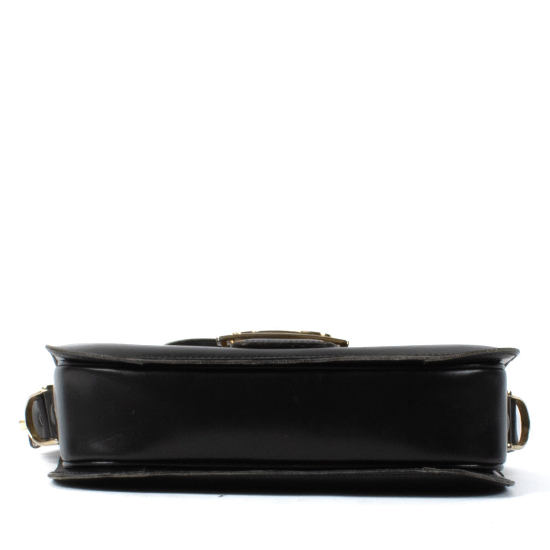 Celine Black Smooth Leather Horse Carriage Box Bag