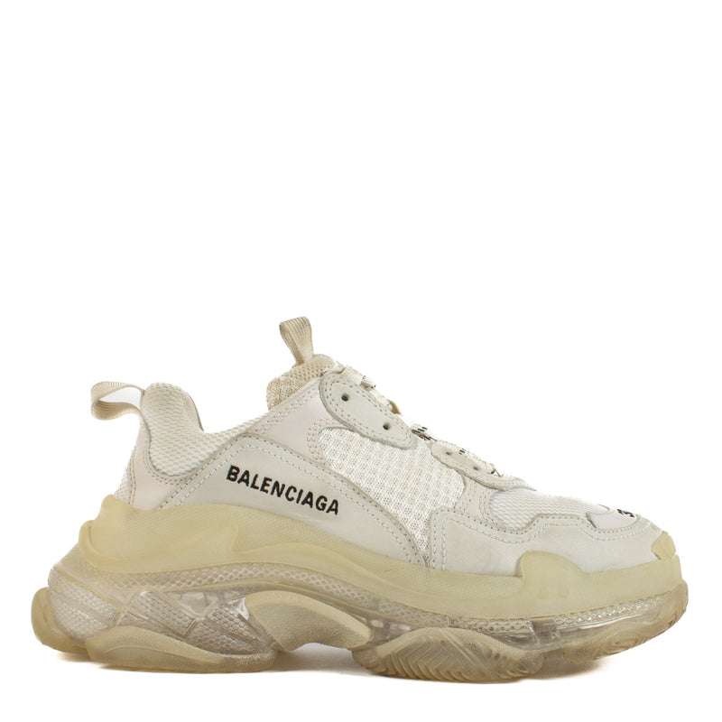 Shop 100% authentic second-hand Balenciaga Sneacker Triple S Clear Soles White - Size 37 on Labellov.com