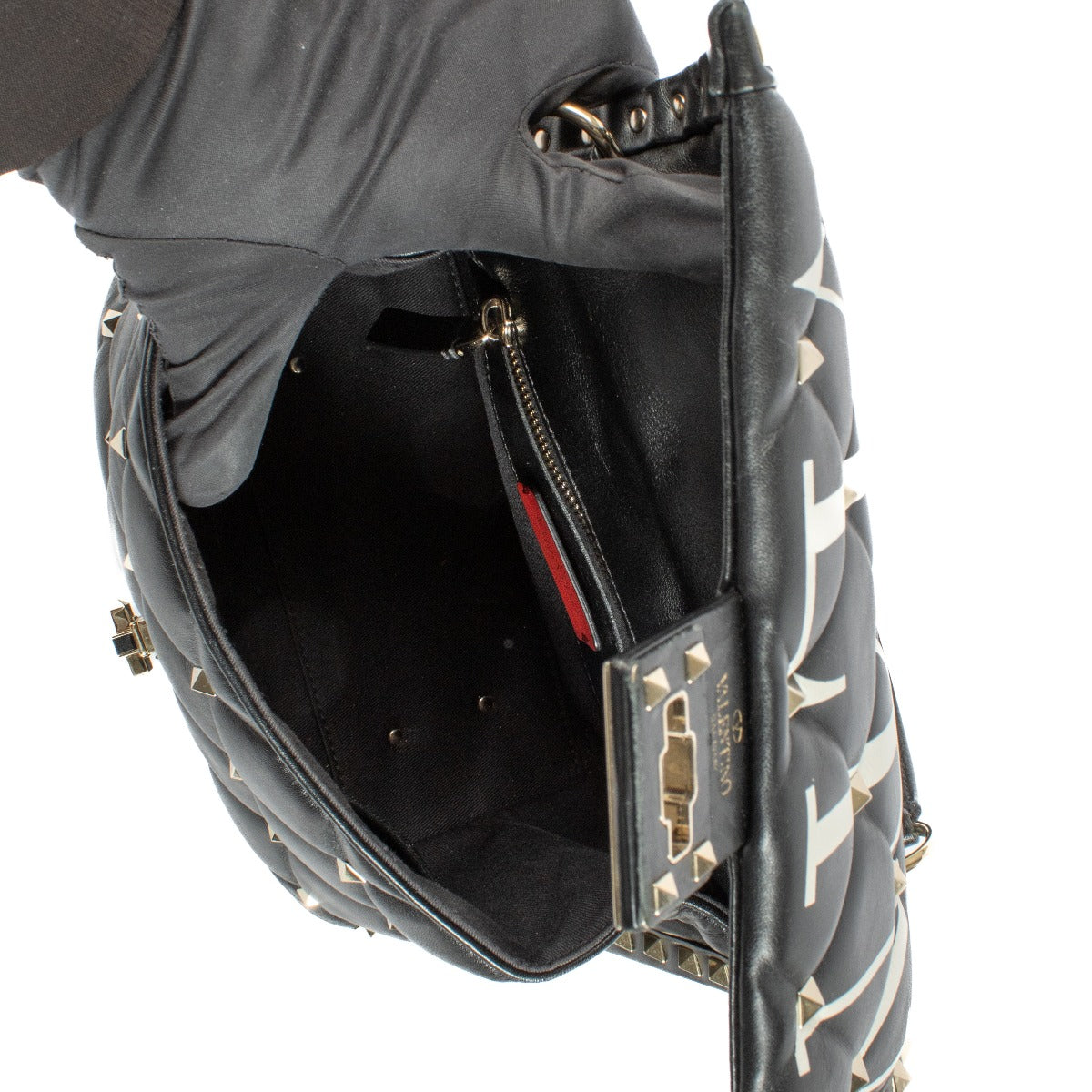Valentino Garavani Black VLTN Candystud Bag