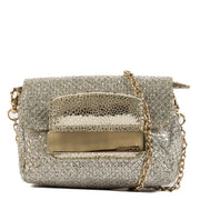 Shop 100% authentic secondhand Jimmy Choo Gold Rebel Glitter Mini Crossbody Bag online on Labellov.com