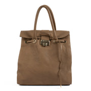 Jimmy Choo Taupe Leather Rosabel Tote Bag