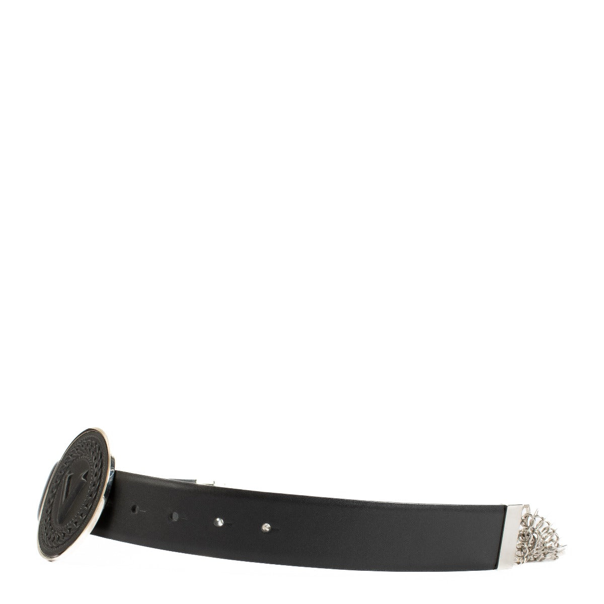 Shop safe online at Labellov in Antwerp, Brussels and Knokke this 100% authentic second hand Versace Silver Chain Couture Belt - Size 90