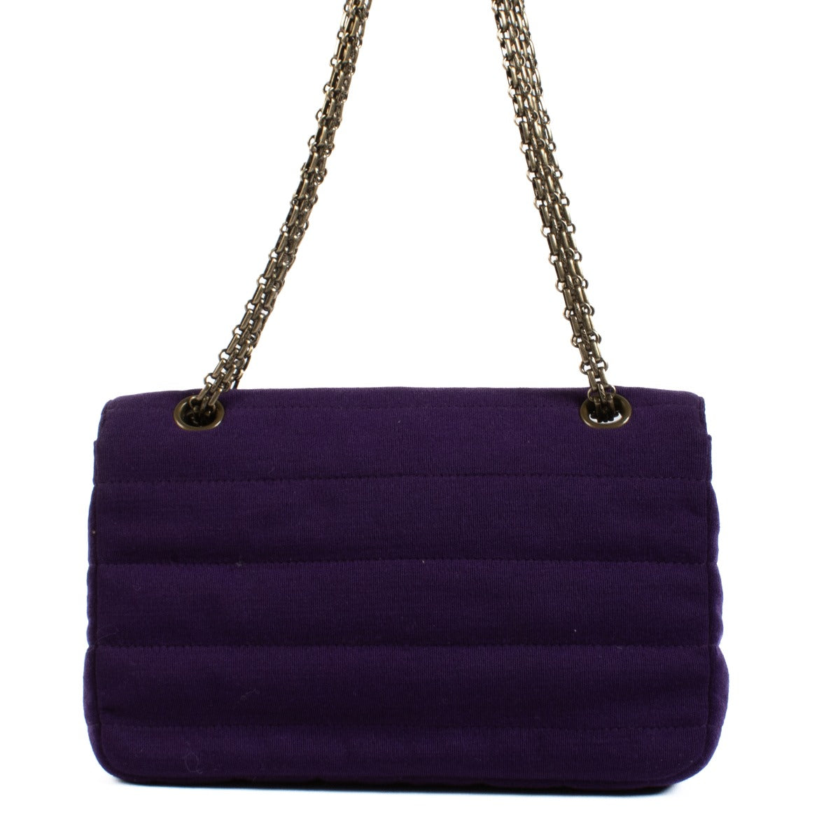 Shop 100% authentic secondhand Chanel Purple Fabric 2.55 Classic Flap Bag on Labellov.com