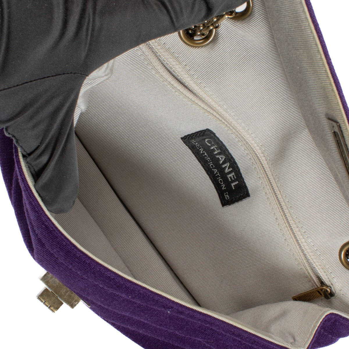 Shop 100% authentic secondhand Chanel Purple Fabric 2.55 Classic Flap Bag on Labellov.com