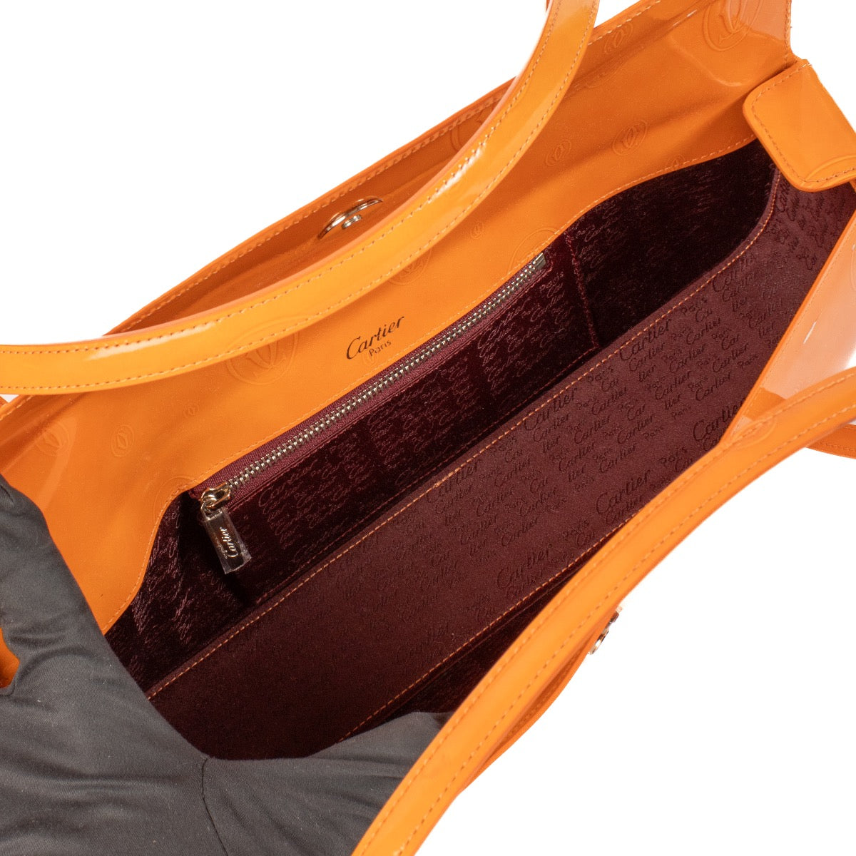 shop 100% authentic second hand Cartier Orange Happy Birthday Baguette Bag on Labellov.com