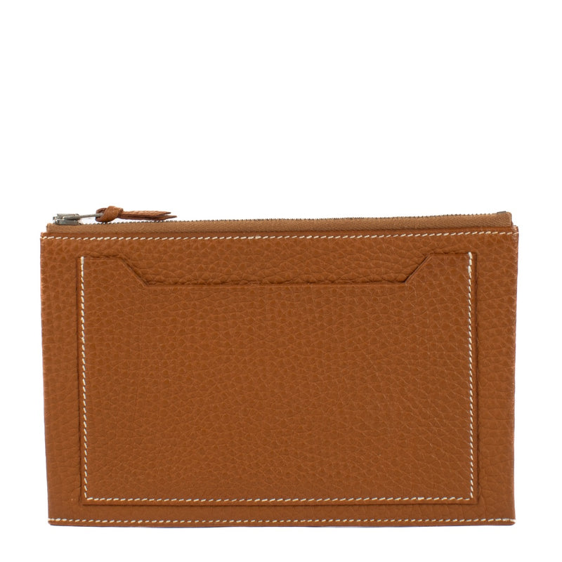 shop 100% authentic second hand Hermès Gold Togo Pouch on Labellov.com