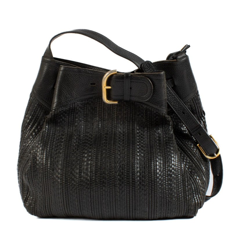 Shop safe online at Labellov in Antwerp, Brussels and Knokke this 100% authentic second hand Delvaux Black Toile De Cuir Bergerac Crossbody Bag