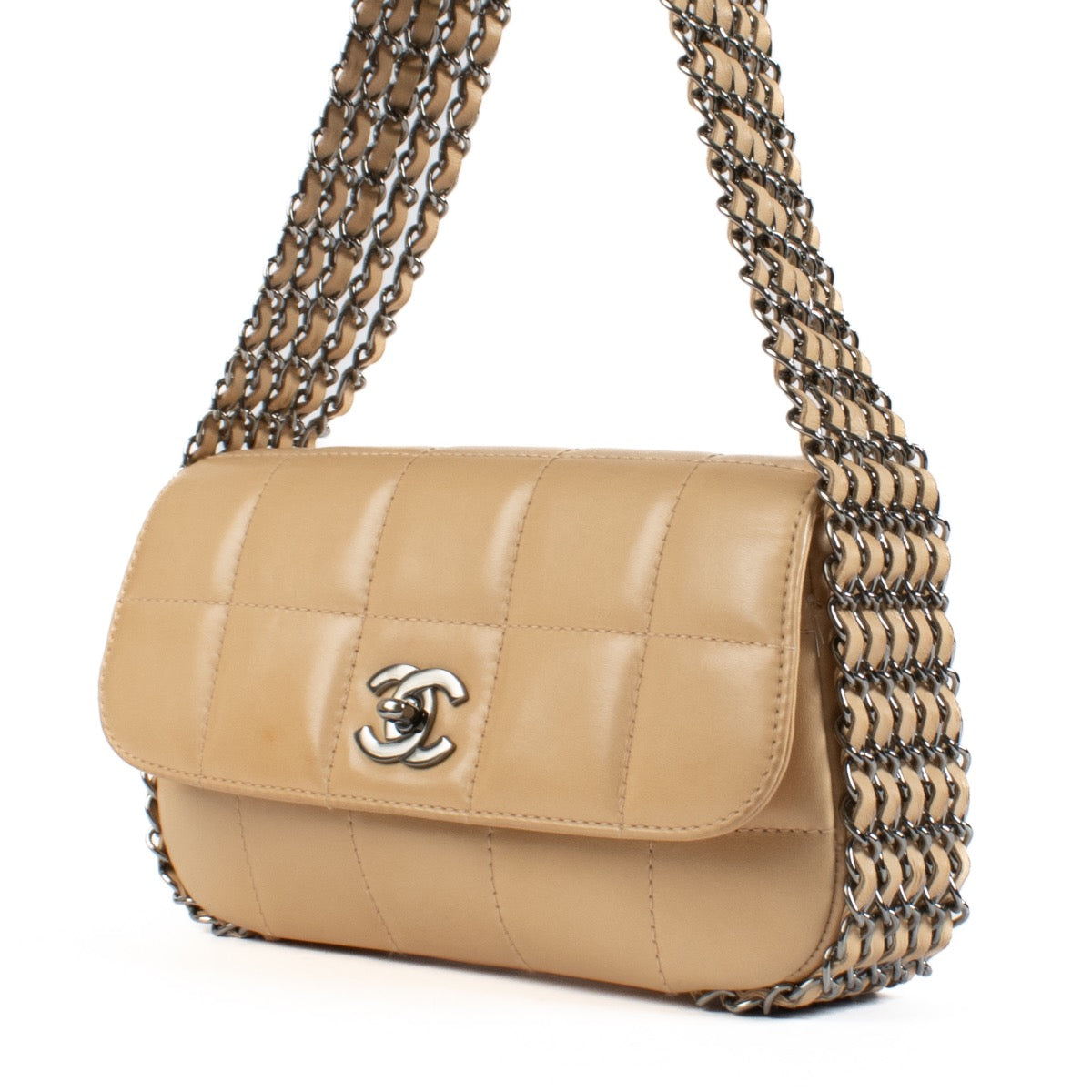 shop 100% authentic second hand Chanel Beige Chocolate Shoulder Bag on Labellov.com