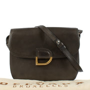 Shop safe online at Labellov in Antwerp, Brussels and Knokke this 100% authentic second hand Delvaux Brown D Crossbody Bag