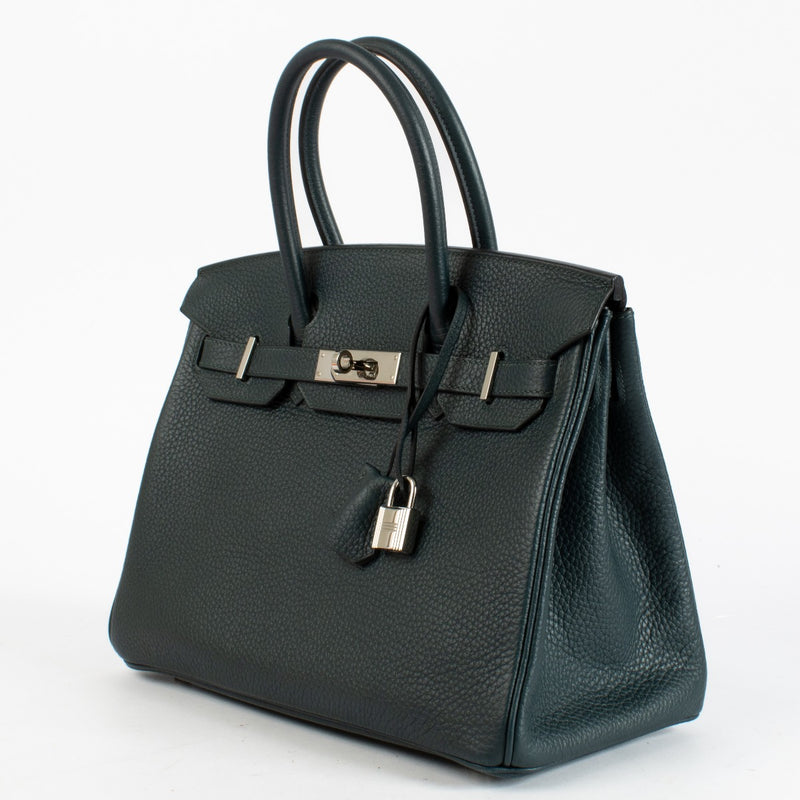 Hermès Birkin 30 Vert Cypres Clemence PHW