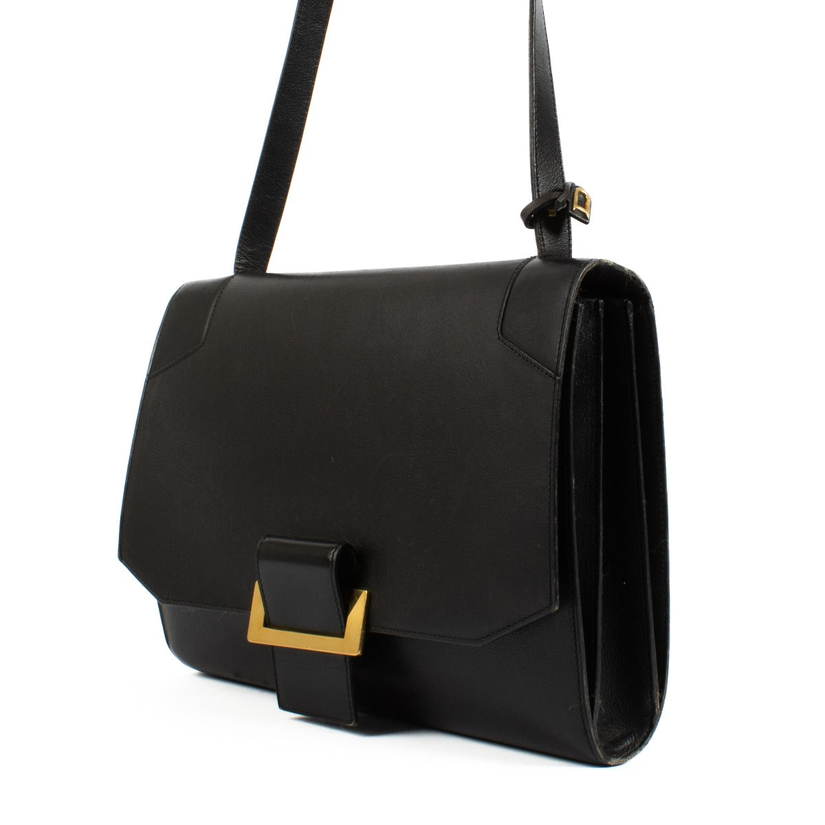 Shop 100% authentic Delvaux Black Leather Shoulder Bag at Labellov.com.