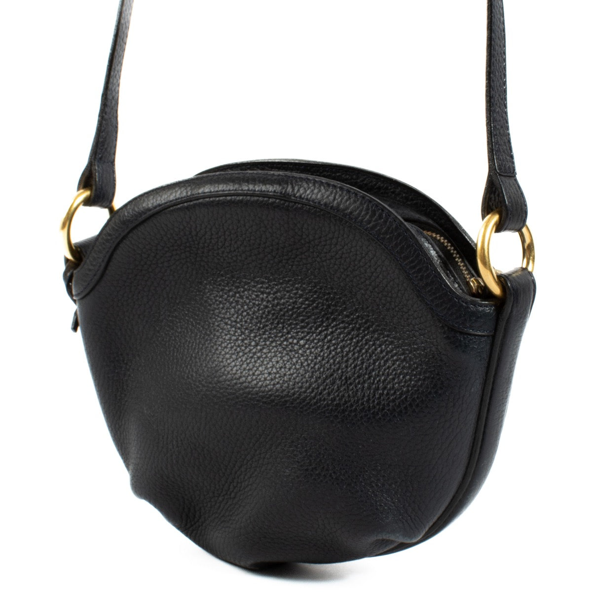 Shop 100% authentic second hand Delvaux Blue Round Crossbody Bag on Labellov.com