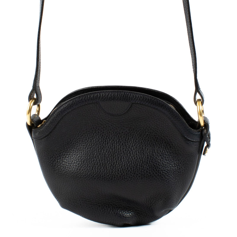 Shop 100% authentic second hand Delvaux Blue Round Crossbody Bag on Labellov.com