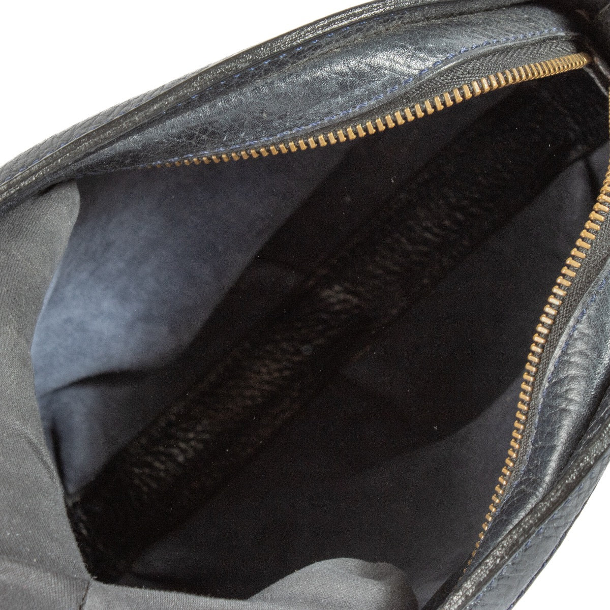 Shop 100% authentic second hand Delvaux Blue Round Crossbody Bag on Labellov.com