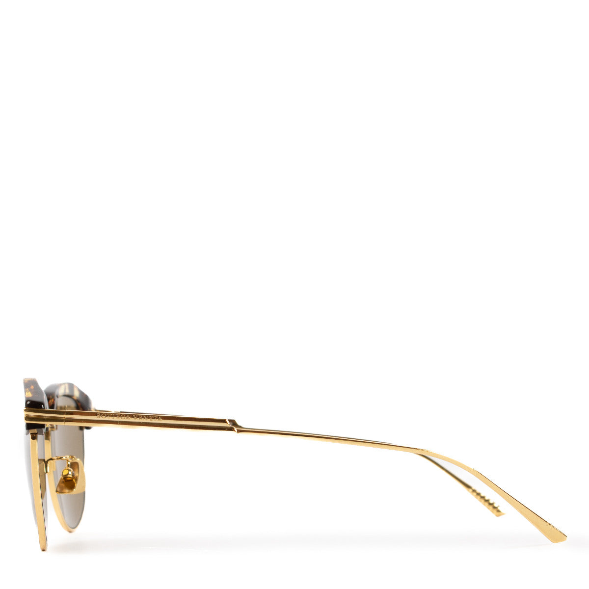 Lunettes de soleil Bottega Veneta monture dorée