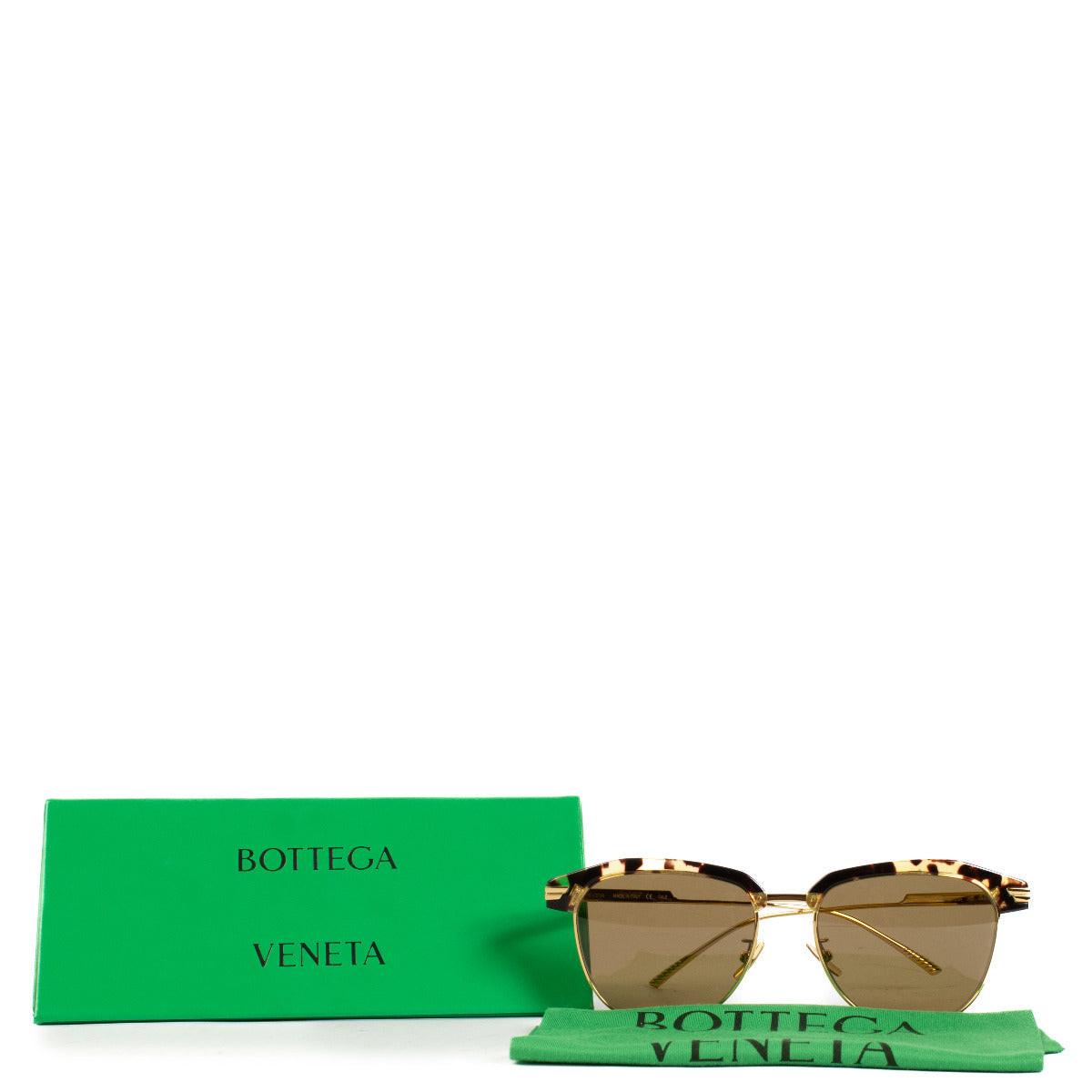 Bottega Veneta Gold Frame Sunglasses