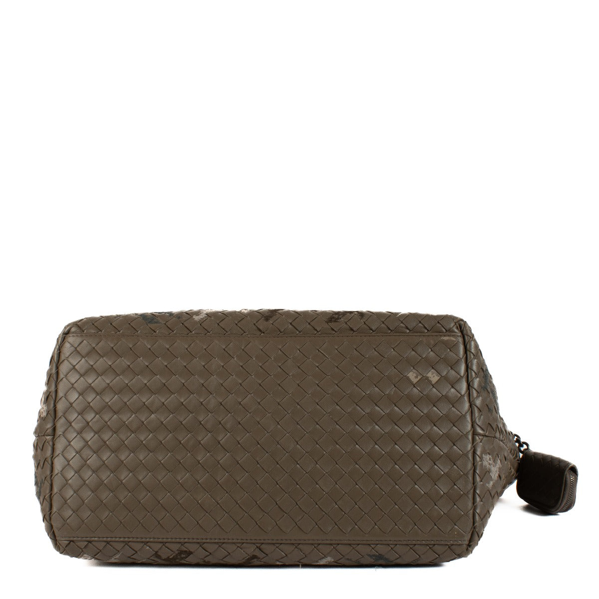 Sac cabas Bottega Veneta Intrecciato Cesta brodé marron