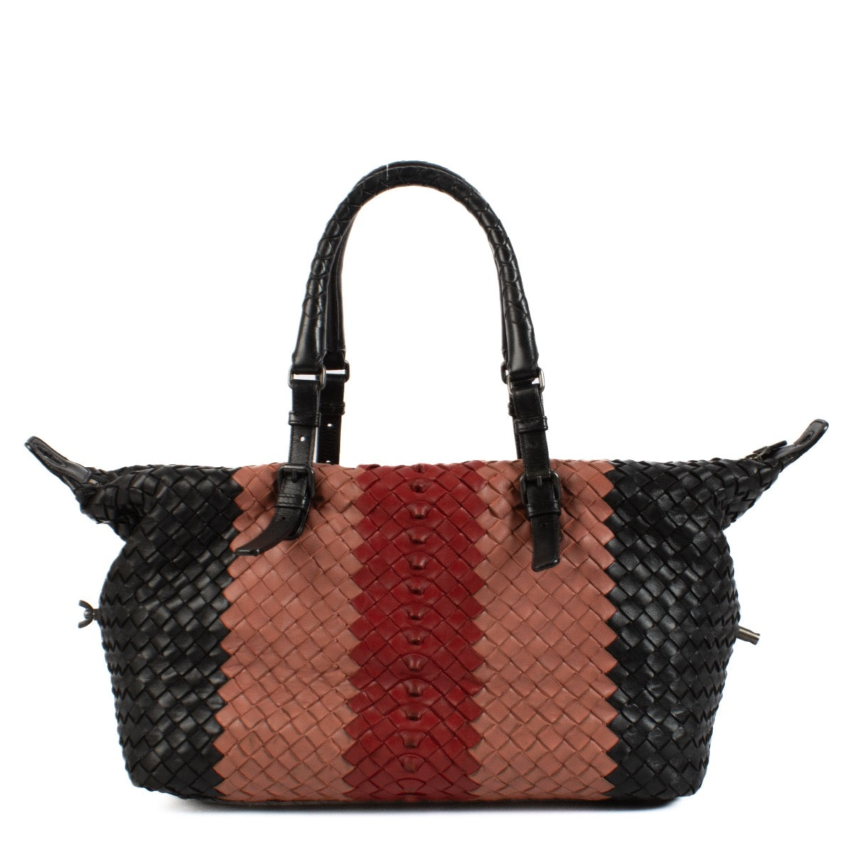Shop safe online at Labellov in Antwerp, Brussels and Knokke this 100% authentic second hand Bottega Veneta Tri-Color Intrecciato Tote Bag. Veilig online tweedehands authentieke Bottega Veneta Tri-Color Intrecciato Tote Bag kopen bij Labellov.