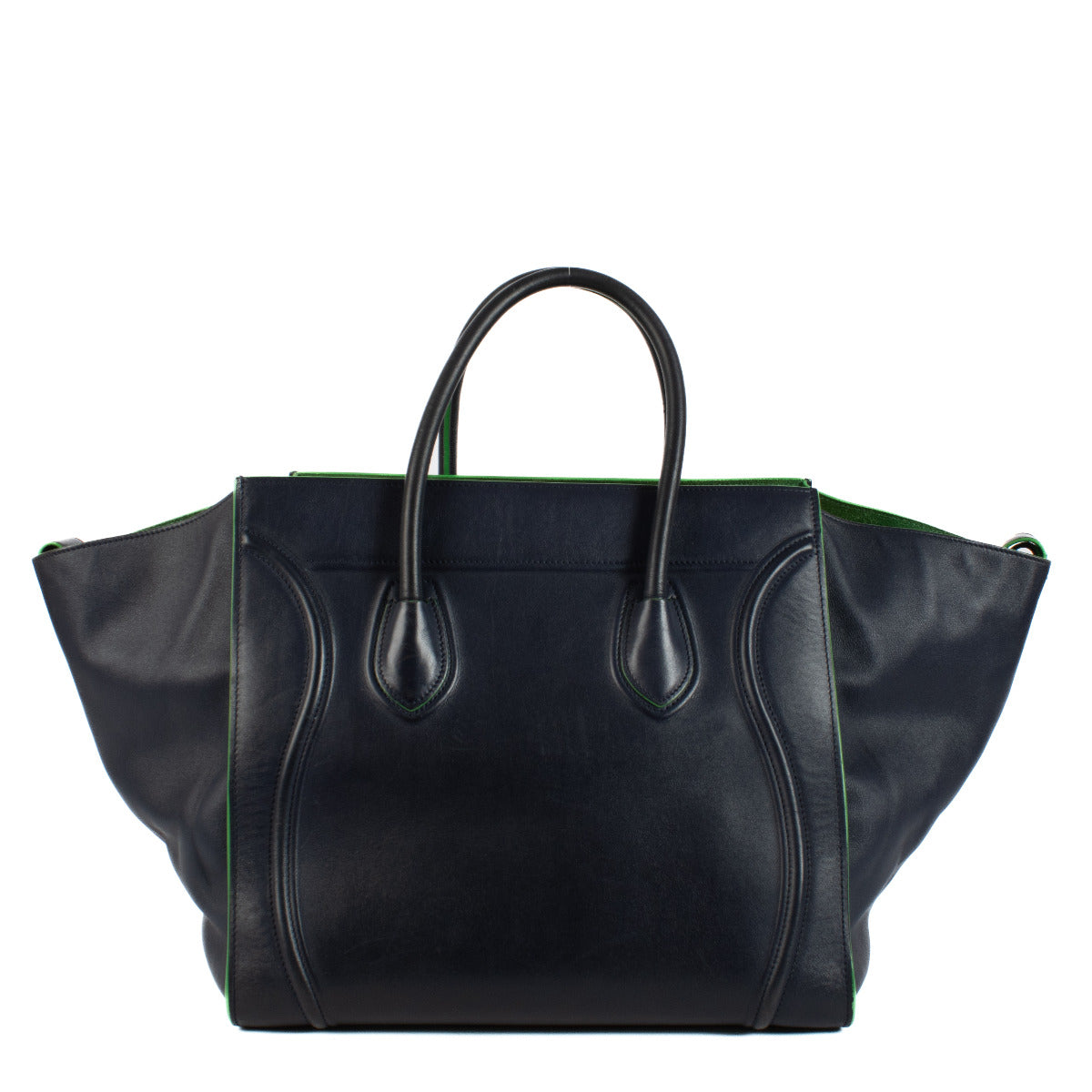 Celine Navy Blauwe Medium Luggage Phantom Tote Tas