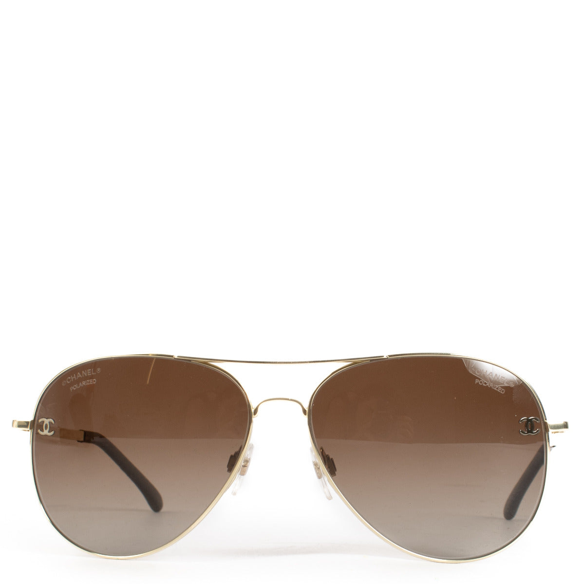 Lunettes de soleil aviateur Chanel or 4189