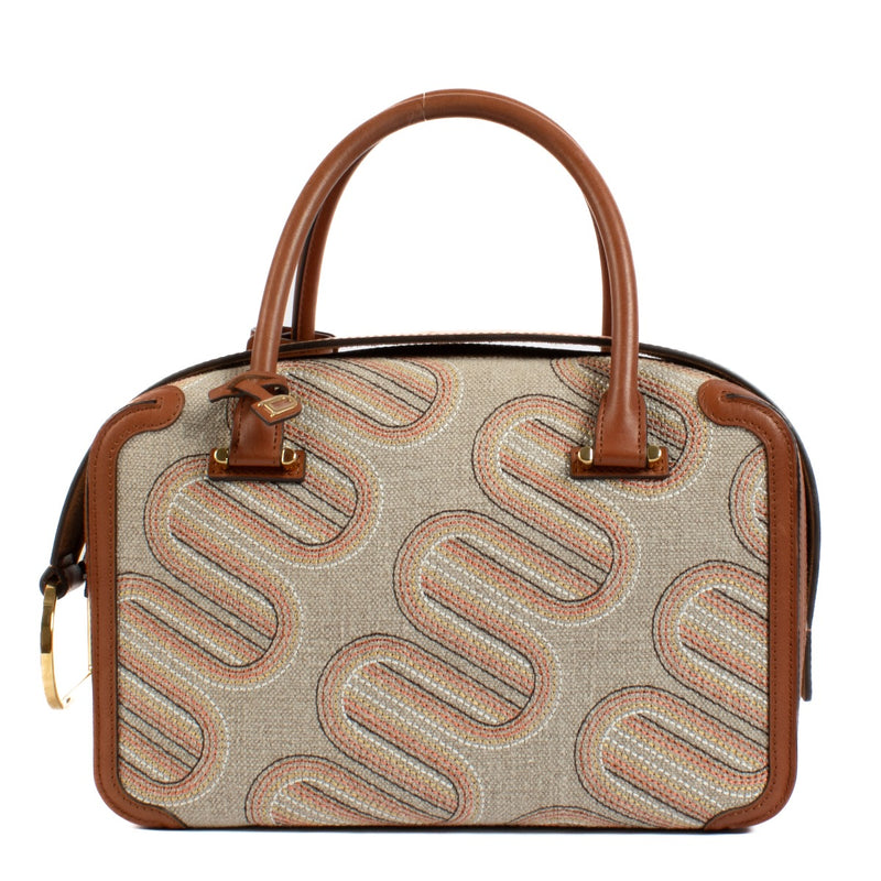 Shop safe online at Labellov in Antwerp, Brussels and Knokke this 100% authentic second hand Delvaux Brandy Cool Box MM D Infinity Bag
