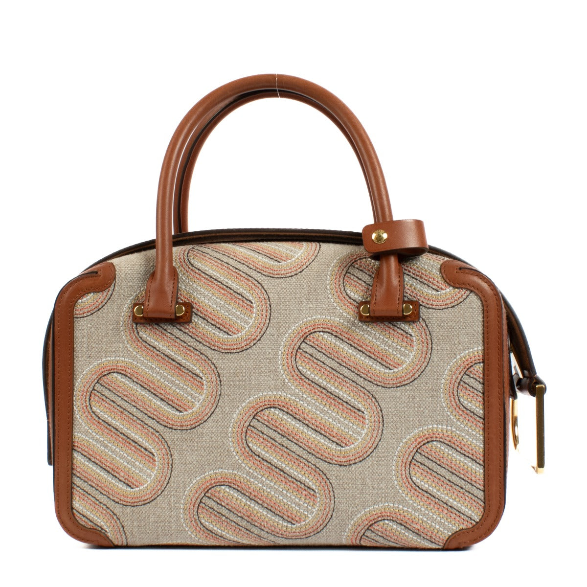 Shop safe online at Labellov in Antwerp, Brussels and Knokke this 100% authentic second hand Delvaux Brandy Cool Box MM D Infinity Bag