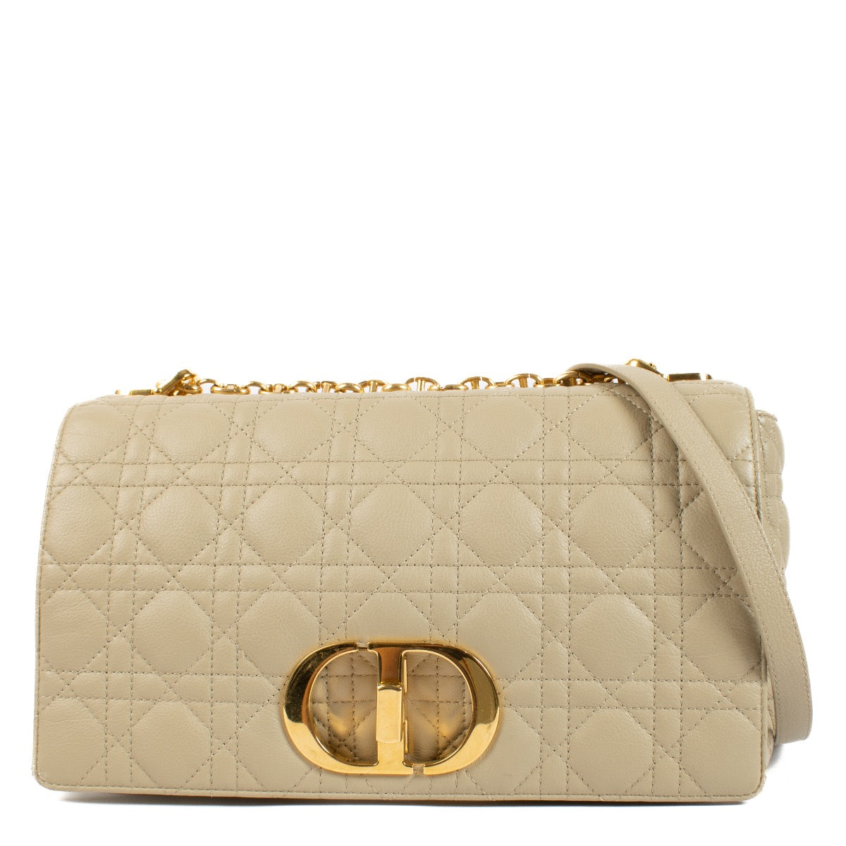 Christian Dior Beige Grote Caro Tas
