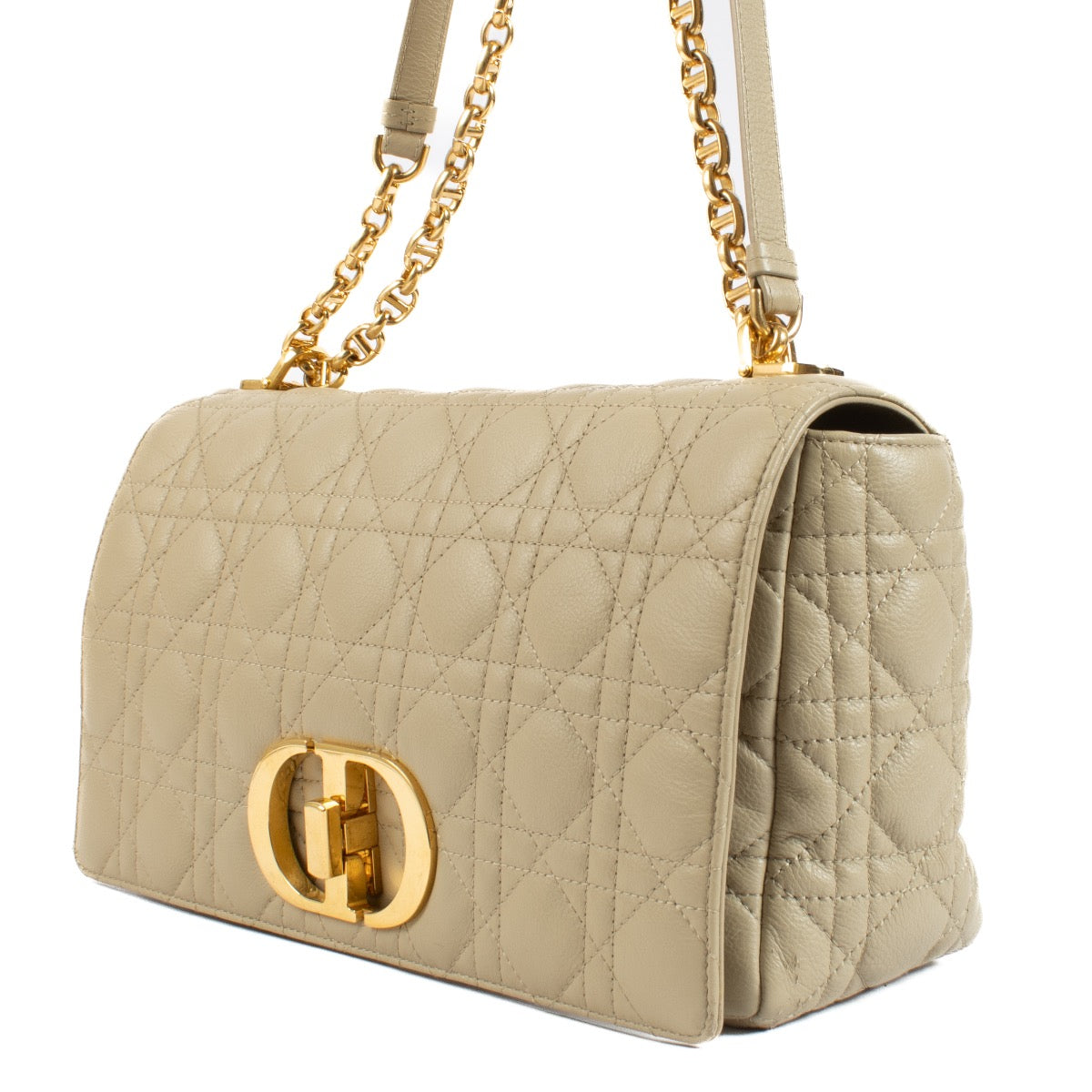 Christian Dior Beige Grote Caro Tas