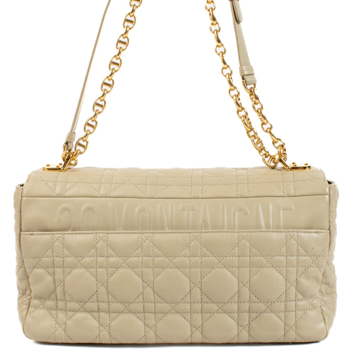 Christian Dior Beige Grote Caro Tas