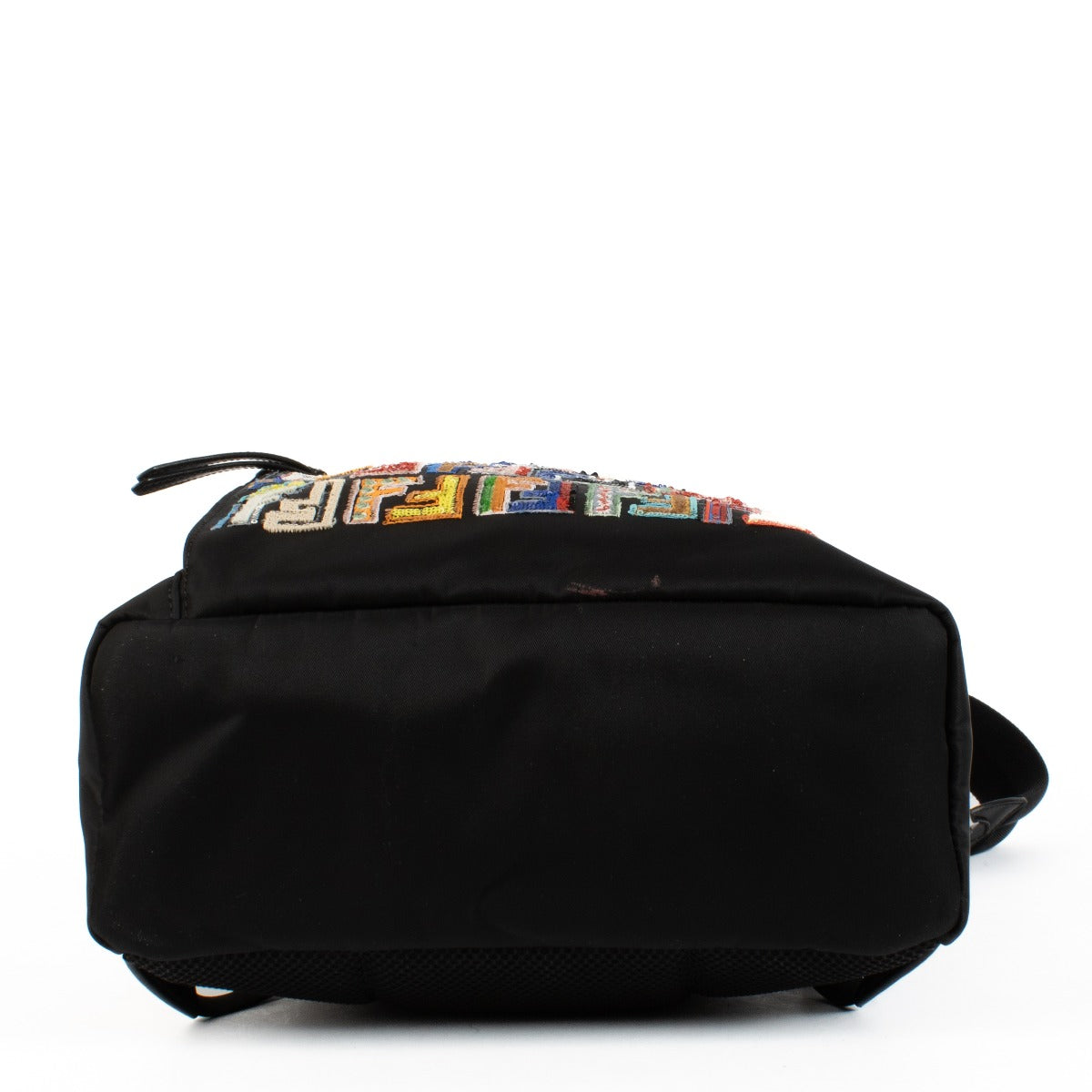 Fendi Zwart Nylon Fun Fair Pailletten FF Rugzak