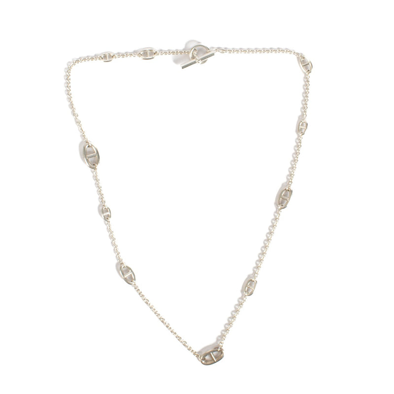 Shop safe online at Labellov in Antwerp, Brussels and Knokke this 100% authentic second hand Hermès Silver Chaine d'Ancre Necklace