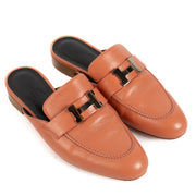Hermès Salmon Pink Trocadero Mules - size 36