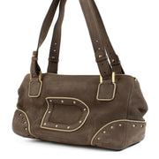 Shop safe online at Labellov in Antwerp, Brussels and Knokke this 100% authentic second hand Delvaux Taupe Nubuck Bag