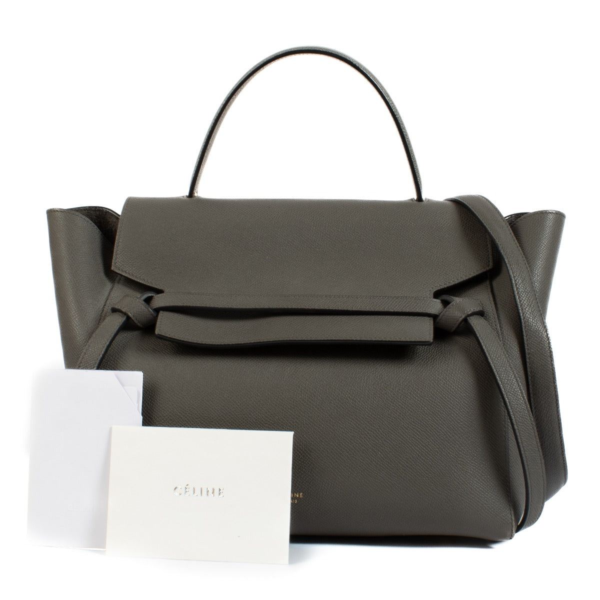 Shop safe online at Labellov in Antwerp, Brussels and Knokke this 100% authentic second hand Celine Grey Mini Belt Bag