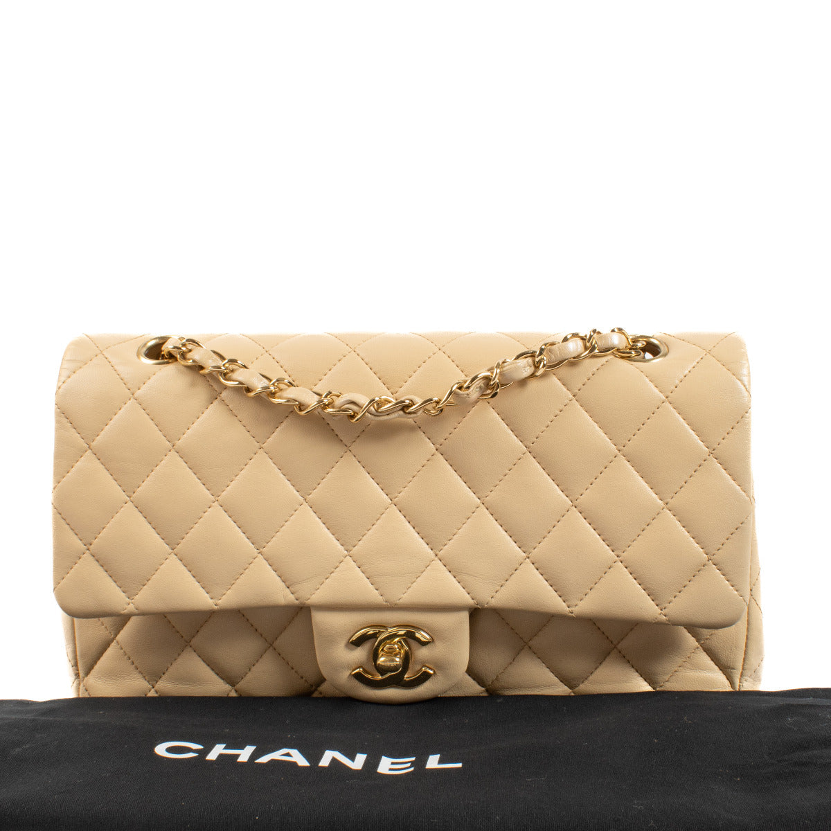 Chanel Beige Medium Classic 11.12 Bag