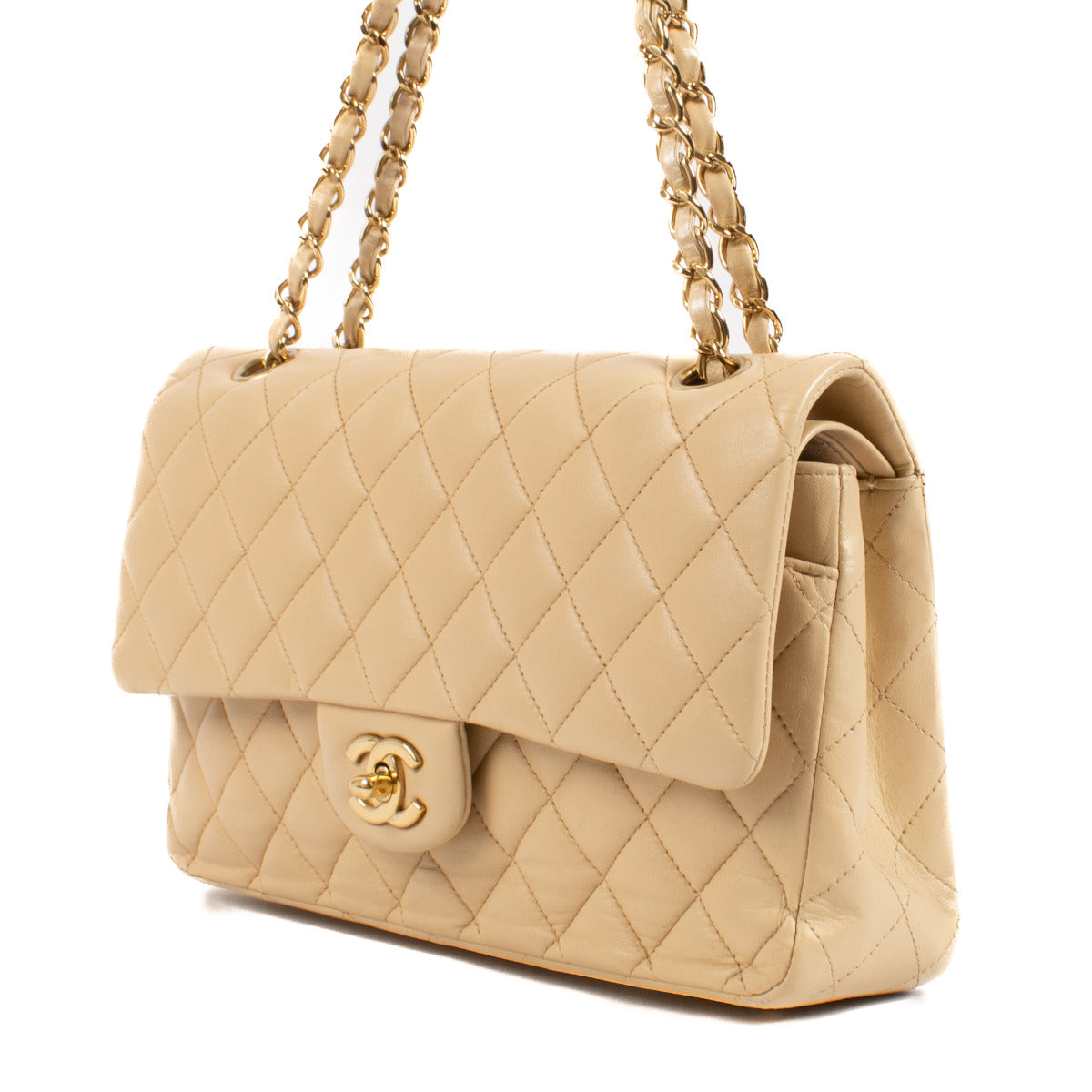 Chanel Beige Medium Classic 11.12 Bag