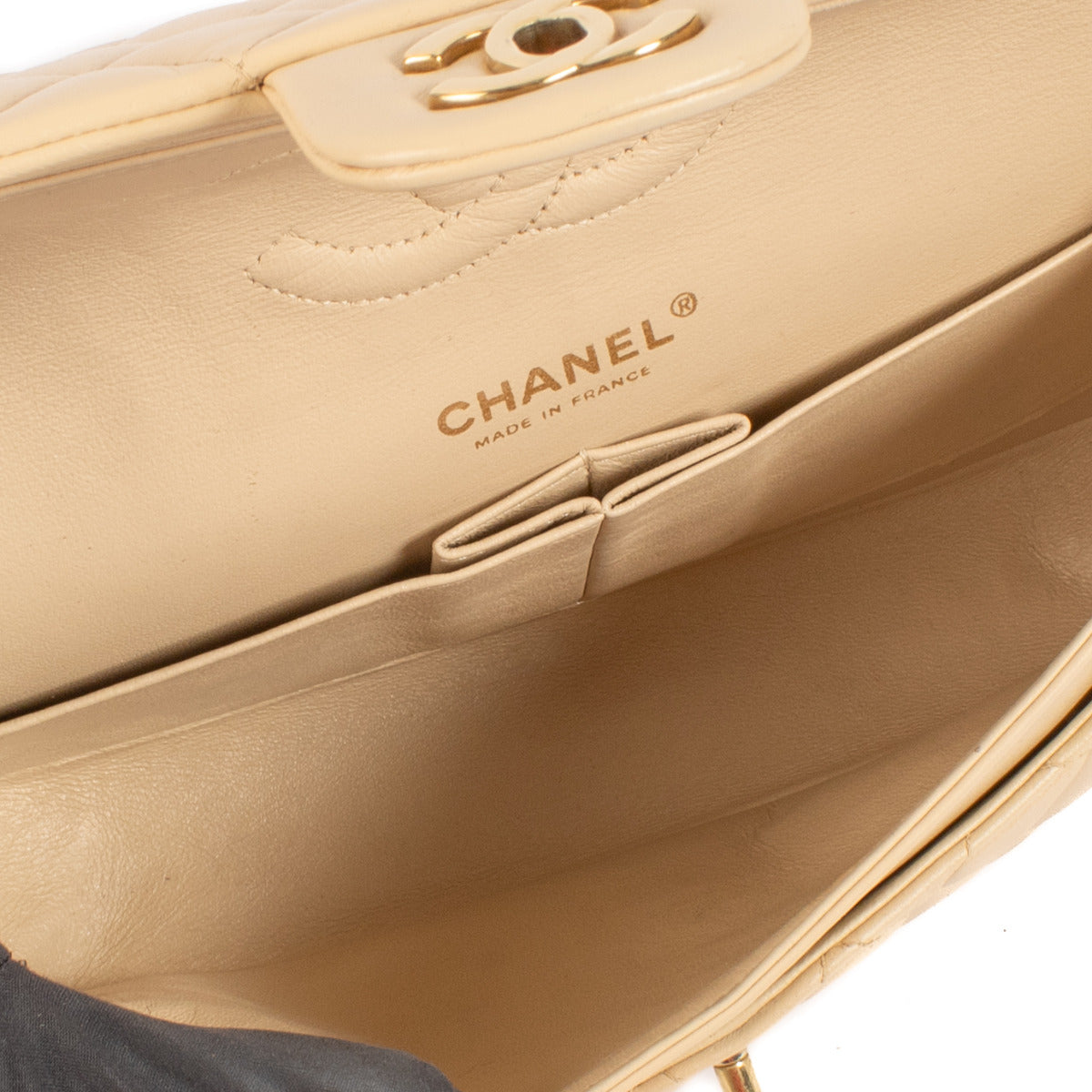 Chanel Beige Medium Classic 11.12 Bag