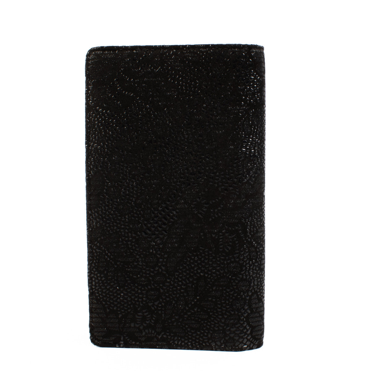 Chanel Long Black Fabric Flap Wallet