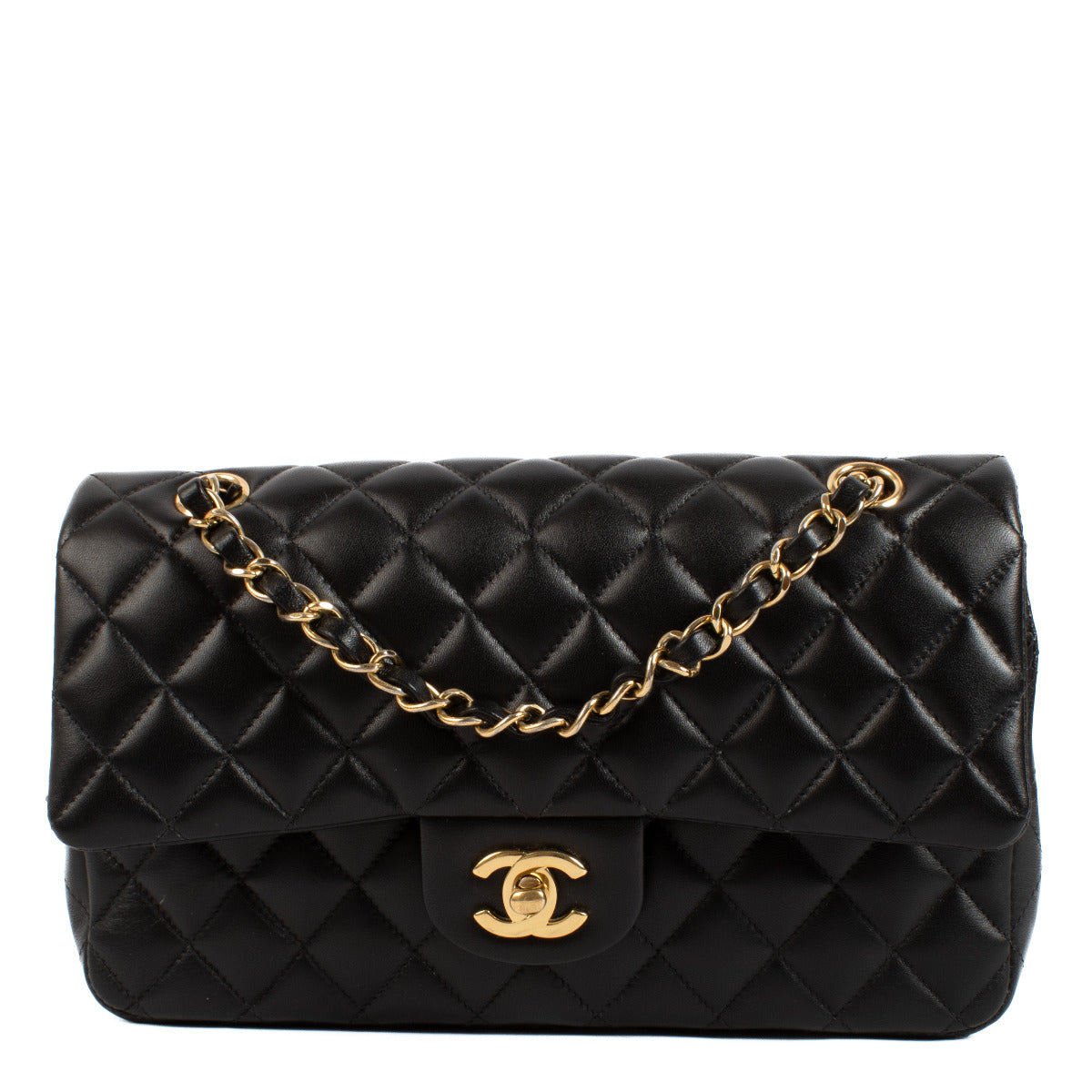 Chanel Black Medium 11.12 Classic Flap Bag GHW