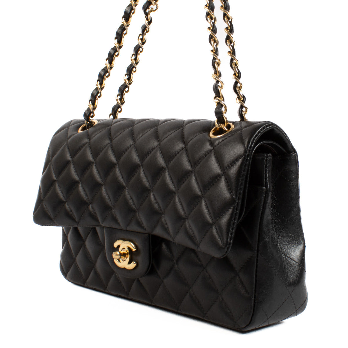 Chanel Black Medium 11.12 Classic Flap Bag GHW