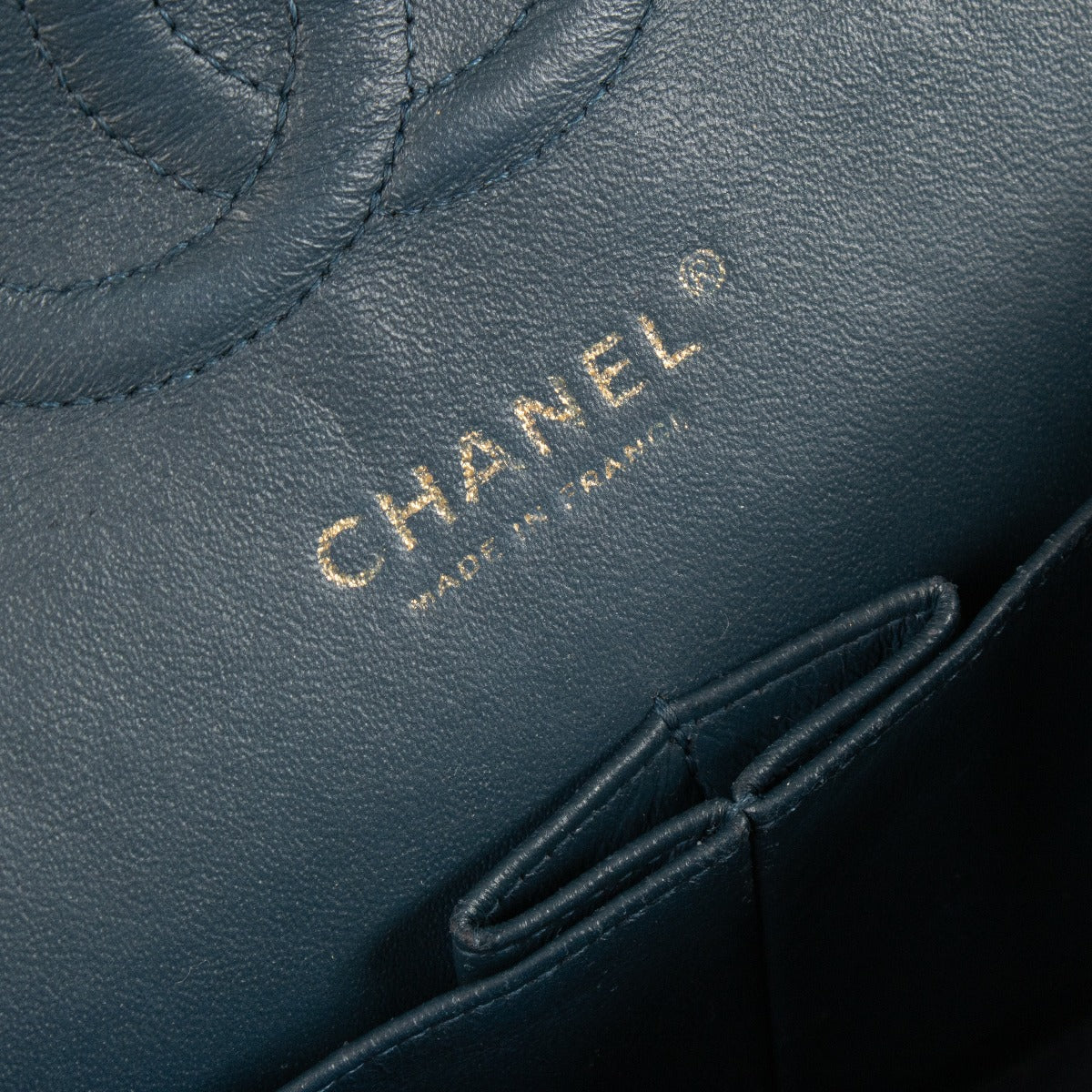 Chanel Navy Blue Lambskin 11.12 Medium Classic Flap Bag