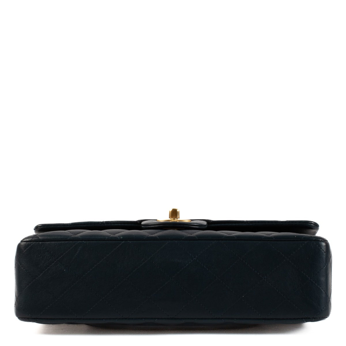 Chanel Navy Blue Lambskin 11.12 Medium Classic Flap Bag